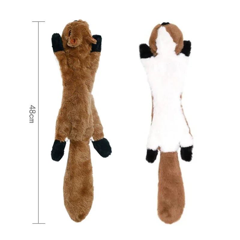 🐾 Squeaky Plush Animal Dog Toy – No Stuffing | Safe & Durable